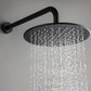 Wellcho Pressure Balanced 10 In Shower System with Handshower in Matte Black