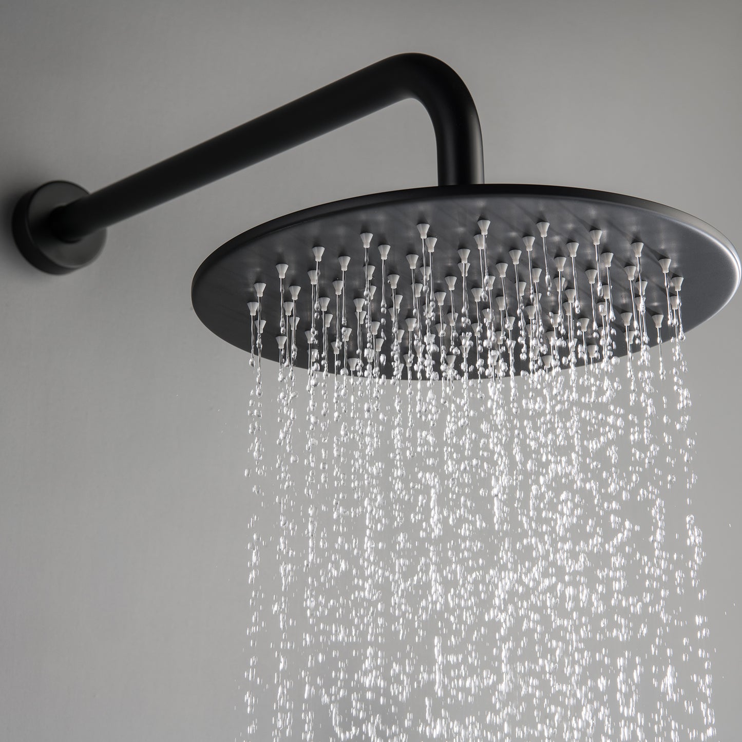 Wellcho Pressure Balanced 10 In Shower System with Handshower in Matte Black