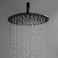 Wellcho Pressure Balanced 10 In Shower System with Handshower in Matte Black