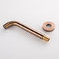 Fila Wall Mounted Tub Faucet with Handheld Shower in Rose Gold