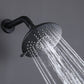 Fenty Classic Single Handle 5-Spray Shower and Tub Faucet in Matte Black