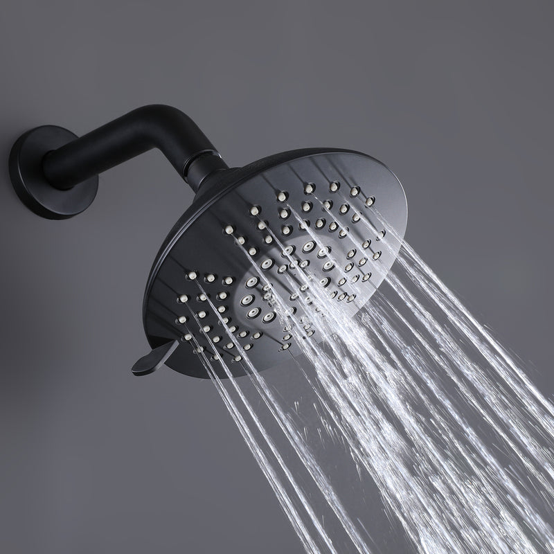 Fenty Classic Single Handle 5-Spray Shower and Tub Faucet in Matte Black