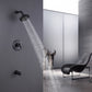 Fenty Classic Single Handle 5-Spray Shower and Tub Faucet in Matte Black
