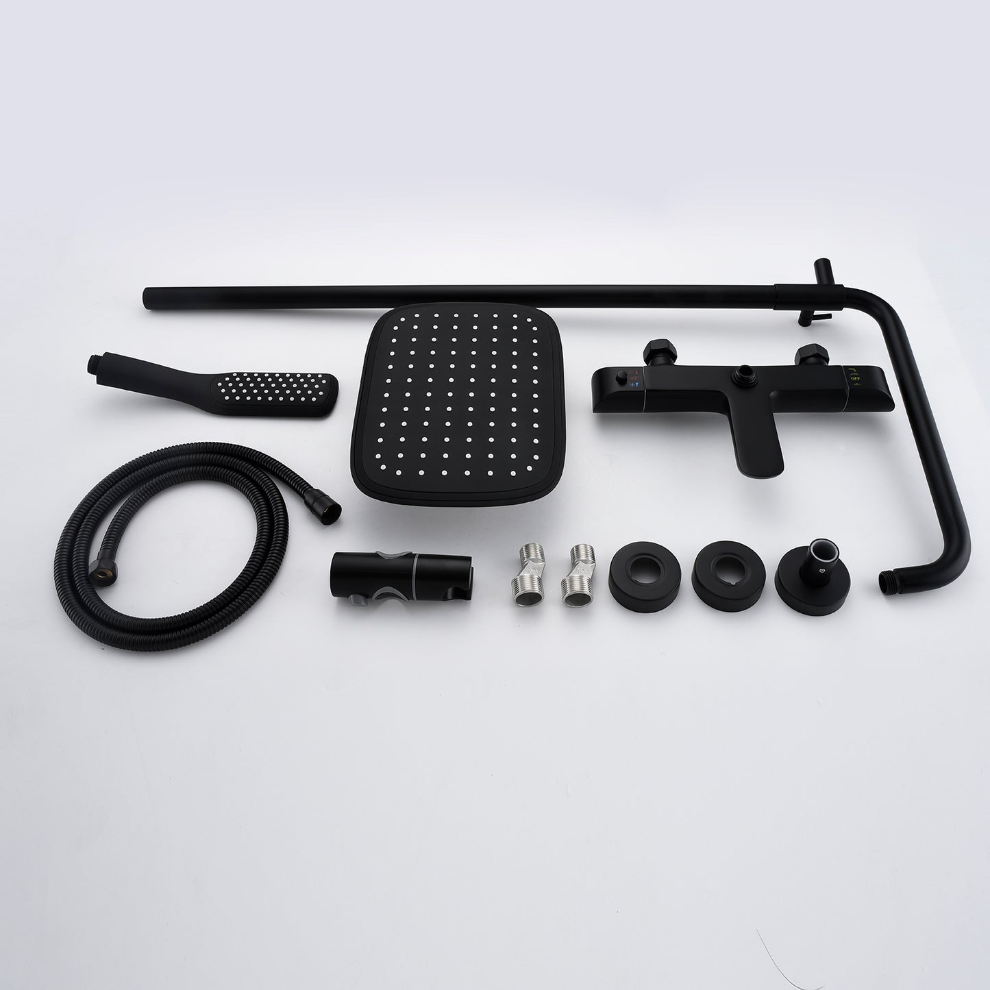 Voro 3 Function Complete 10 In Shower Set with Handshower in Matte Black