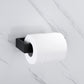 Pisu Matte Black Wall Mounted 4-Piece Bathroom Hardware Set