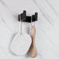 Pisu Matte Black Wall Mounted 4-Piece Bathroom Hardware Set