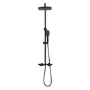 Deng 2 Function Thermostatic Exposed Shower with Handshower in Matte Black