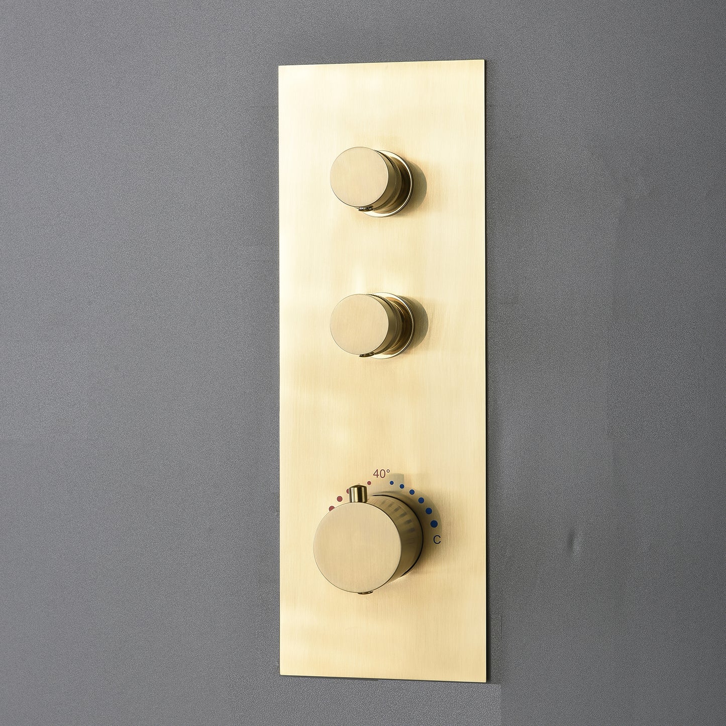 Vionel 10 In Thermostatic Shower System Handshower in Brushed Gold
