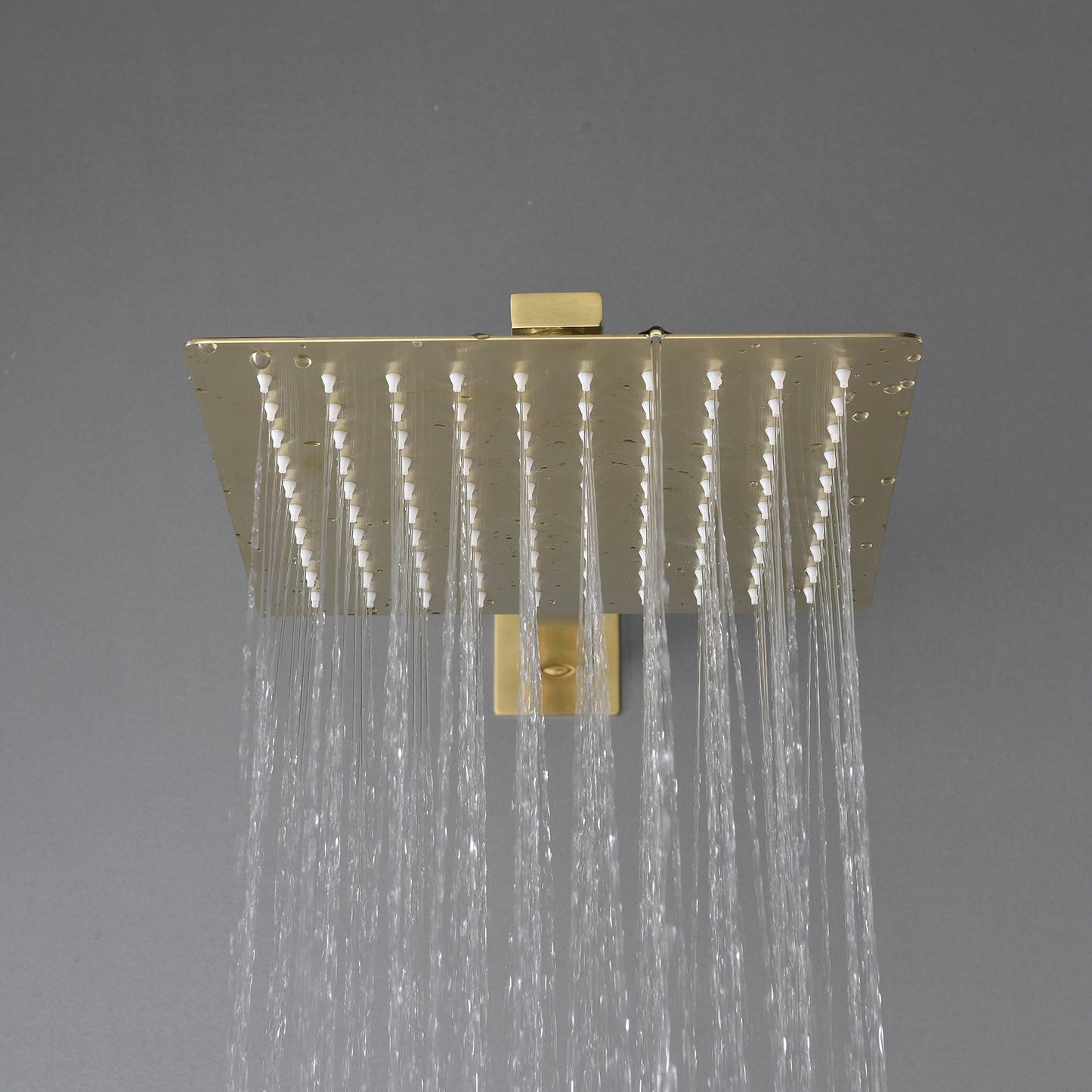 Vionel 10 In Thermostatic Shower System Handshower in Brushed Gold