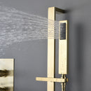 Vionel 10 In Thermostatic Shower System Handshower in Brushed Gold