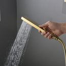Vionel 10 In Thermostatic Shower System Handshower in Brushed Gold