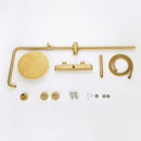 Ortoly Pressure Balanced Shower System with Handshower in Brushed Gold