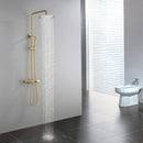 Ortoly Pressure Balanced Shower System with Handshower in Brushed Gold