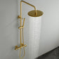 Ortoly Pressure Balanced Shower System with Handshower in Brushed Gold