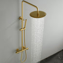 Ortoly Pressure Balanced Shower System with Handshower in Brushed Gold