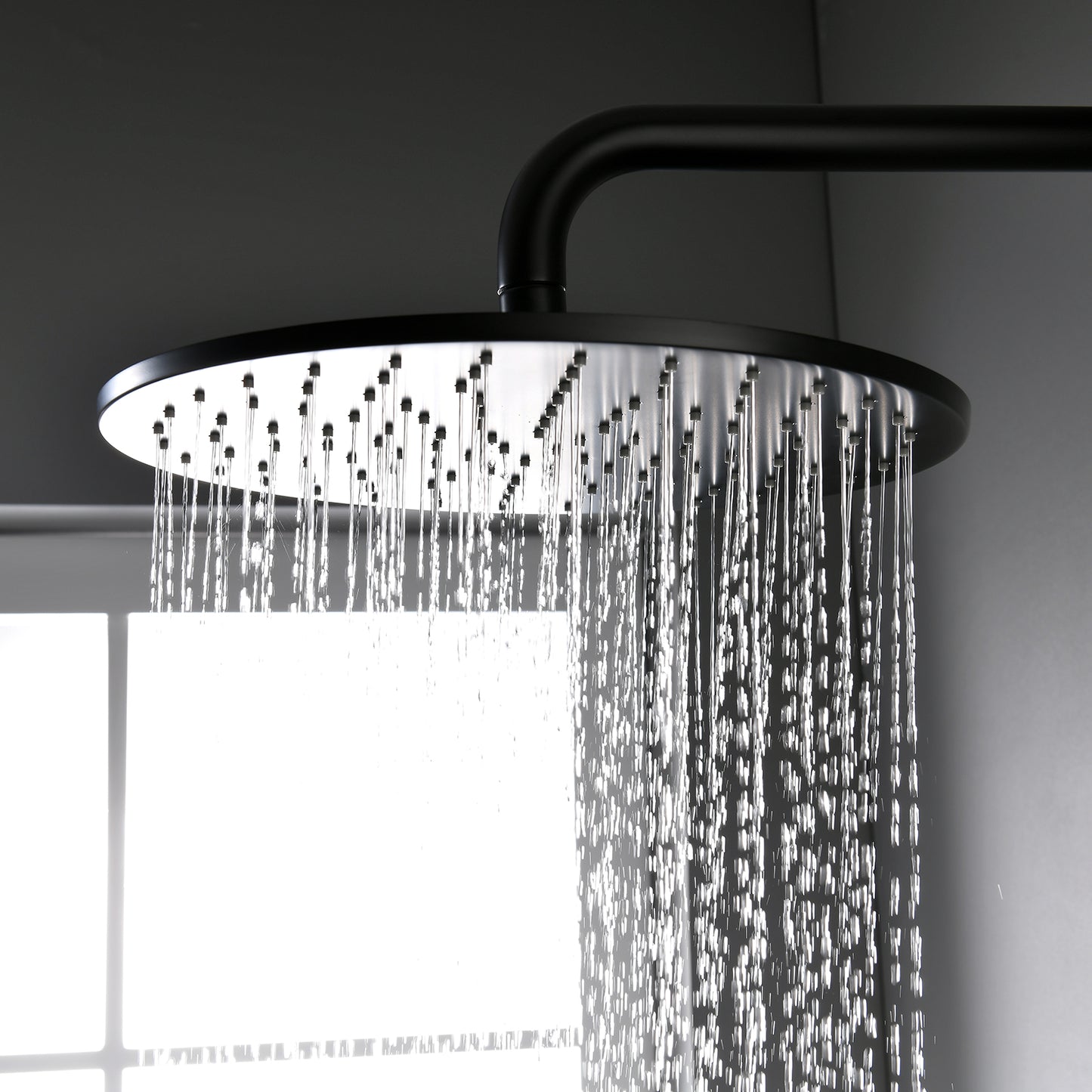 Gero 10 In 2-Spray Shower System with Handheld Shower in Matte Black