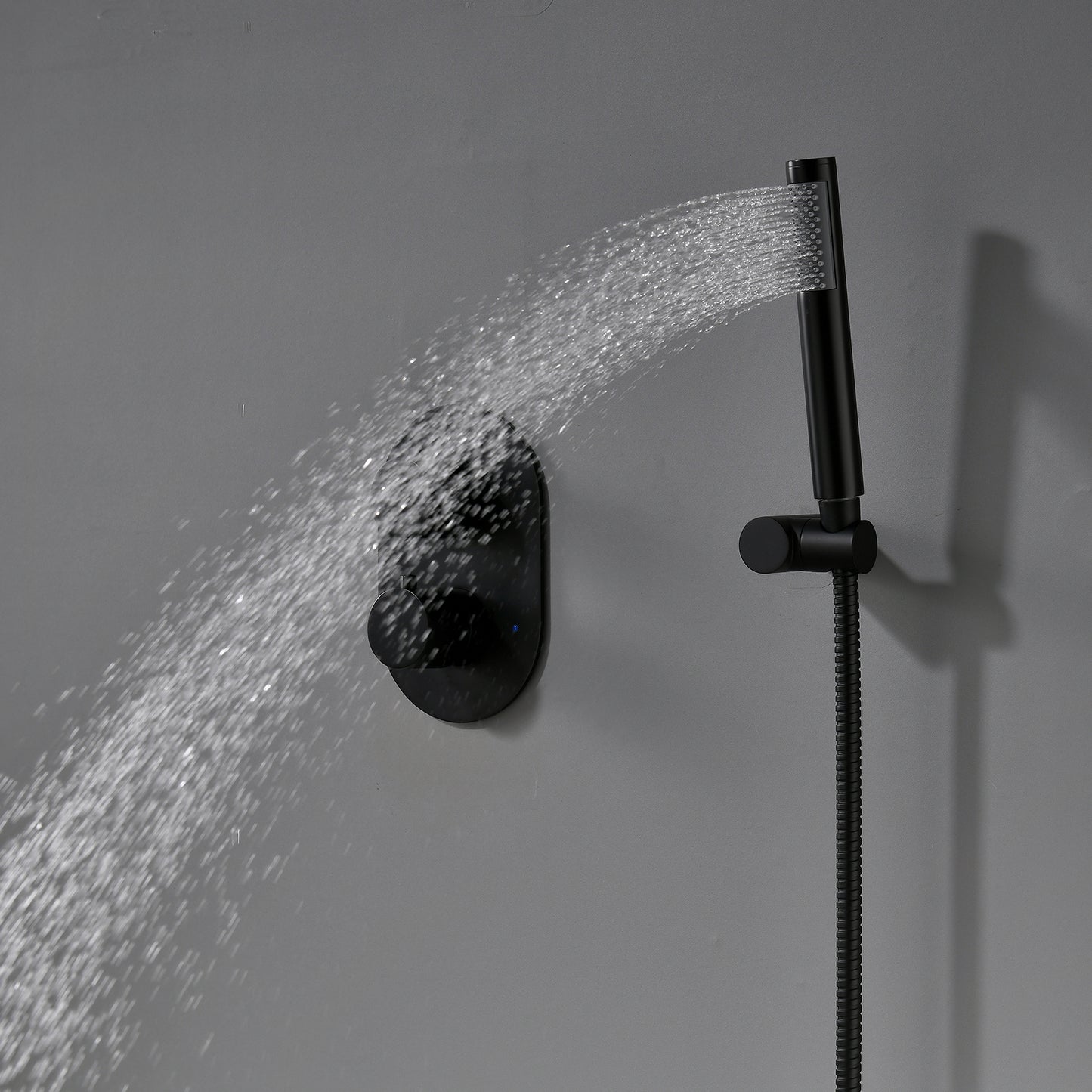 Gero 10 In 2-Spray Shower System with Handheld Shower in Matte Black