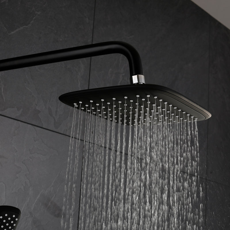 Voro 3 Function Complete 10 In Shower Set with Handshower in Matte Black