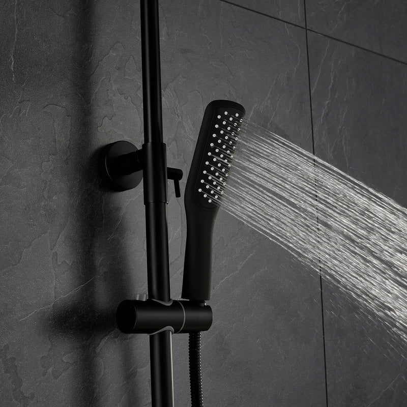 Voro 3 Function Complete 10 In Shower Set with Handshower in Matte Black