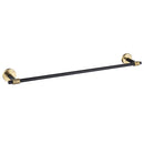 Thyme Black and Gold Modern Bathroom Hardware 4-Piece Set