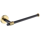 Thyme Black and Gold Modern Bathroom Hardware 4-Piece Set
