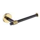 Thyme Black and Gold Modern Bathroom Hardware 4-Piece Set