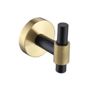 Thyme Black and Gold Modern Bathroom Hardware 4-Piece Set