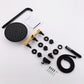 Sosano Wall Mounted 10 In Rain Shower with handheld Concealed Valve in Matte Black