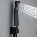 Wormel Wall Mounted 10 In Rain Shower System in Matte Black include Valve