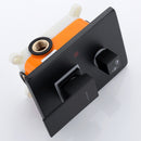 Nuwy Wall Mounted 10 In Rain Shower with handheld Concealed Valve in Matte Black