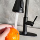 Goavi Matte Black Pull Down Touchless Single Handle Kitchen Faucet