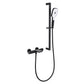 Osois Wall Mounted Waterfall Tub and Shower Set in Matte Black