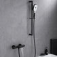 Osois Wall Mounted Waterfall Tub and Shower Set in Matte Black