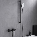 Osois Wall Mounted Waterfall Tub and Shower Set in Matte Black
