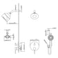 Scozon 5 Spray Pressure Balanced Shower Head with Handshower in Matte Black
