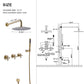 Sosano Wall Mount 10 In Shower System with and Handheld