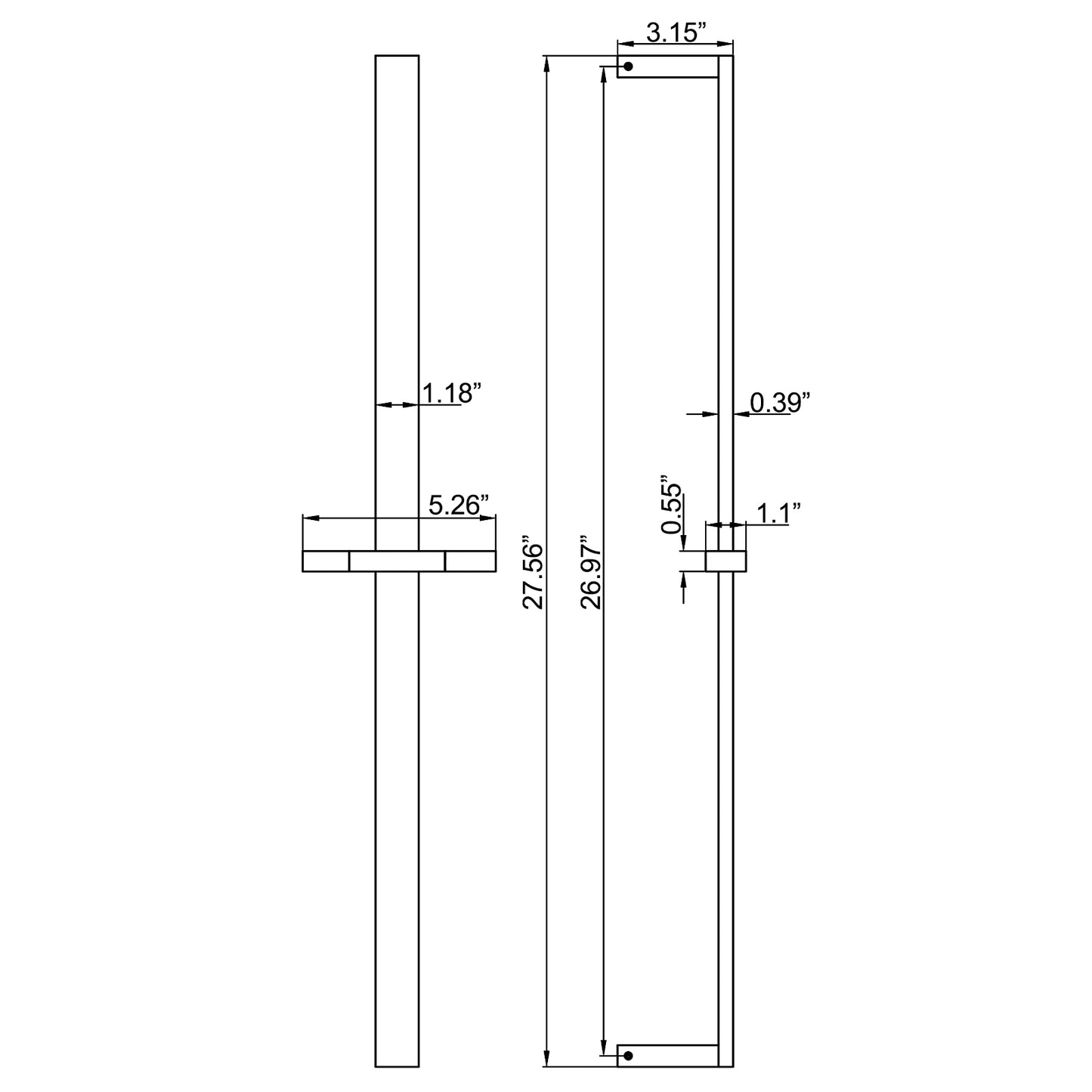 Ermofy Slide Bar Shower Head With 59 In Shower Hose