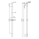Foni 3-Function Handheld Shower With Slide Bar And 59-In Hose