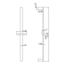 Analte Minimalist Contemporary Handheld Shower Head With Slide Bar