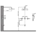 Realace Triple Handle 10 In Shower System with Handshower