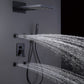 Leaper 2-Spray Wall Mounted Thermostatic Shower System with 4 Body Jets in Matte Black