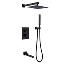 Deso 3 Functions 10 In Shower and Tub Faucet with in Matte Black
