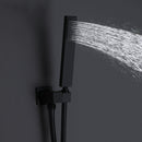 Deso 3 Functions 10 In Shower and Tub Faucet with in Matte Black