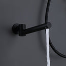 Ernota Wall Mounted Complete 10 In Rain Shower and Tub Faucet in Matte Black