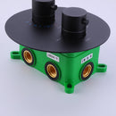 Ernota Wall Mounted Complete 10 In Rain Shower and Tub Faucet in Matte Black