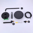 Ernota Wall Mounted Complete 10 In Rain Shower and Tub Faucet in Matte Black