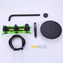 Fizen 10 In Rain Shower System with Handheld Shower in Matte Black