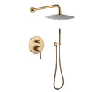 Jadi Modern 10 In Shower System with Handshower in Brushed Gold