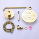 Jadi Modern 10 In Shower System with Handshower in Brushed Gold