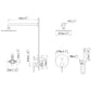Jadi Modern 10 In Shower System with Handshower in Brushed Gold